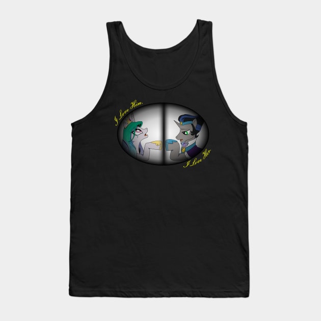 Love in a Different World- Celestia and Sombra (1 orb) Tank Top by Ed's Craftworks